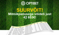 Optibet spordiennustuses võideti mitmikpanusega üle 42 000 euro