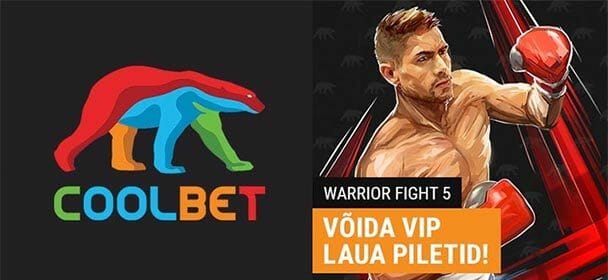 Osale tasuta Coolbet’i loosis ja võida Warrior Fight 5 VIP piletid neljale