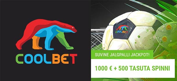 Coolbet - suvine jalgpalli €1000 + 500 tasuta keerutuse loos