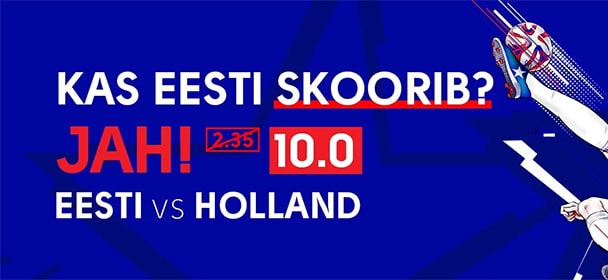 Olybet - Eesti vs holland superkoefitsient