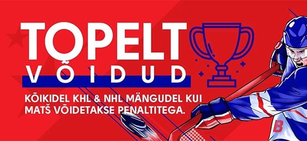 KHL ja NHL mängudel penaltite korral Olybet’is võidud duublis