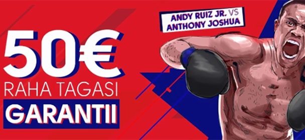 Anthony Joshua vs Andy Ruiz poksimatš – €50 riskivaba panus