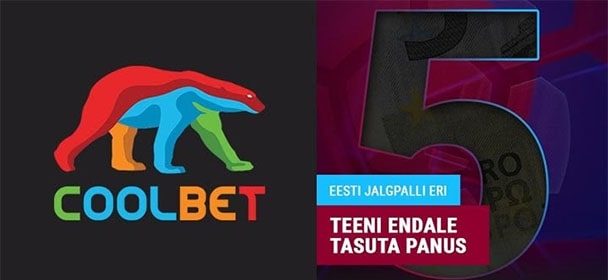 Eesti jalgpalli panused Coolbet’is – iga nädal €5 tasuta panus
