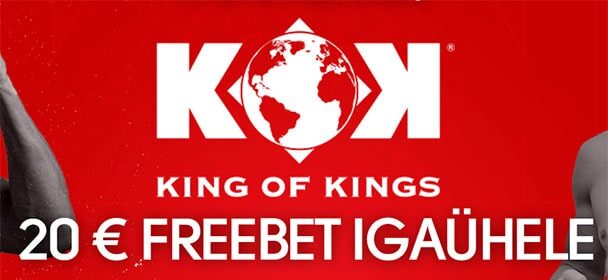 King of Kings Tallinnas – Olybet’is €20 tasuta panus