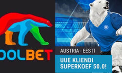 Euro 2024 – Austria vs Eesti superkoefitsient 50.00 Coolbetis