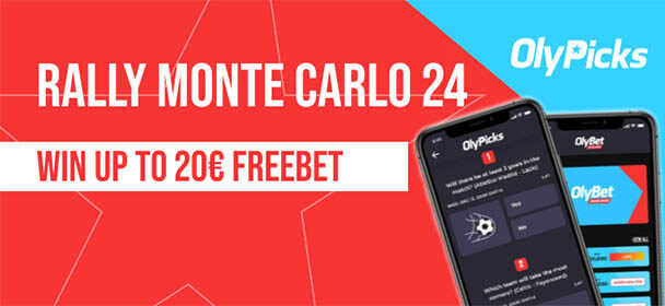 Monte Carlo Ralli 2024 tasuta ennustusmäng OlyBetis